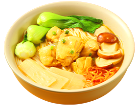 姬松茸草本鸡汤面